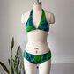 60s Hawaiian Cotton Bikini / XS-S
