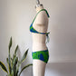 60s Hawaiian Cotton Bikini / XS-S