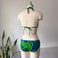 60s Hawaiian Cotton Bikini / XS-S