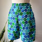 60s Printed Cotton Shorts / S