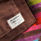 60s Mod Japanese Boutique Brown Rainbow Patchwork Suede Leather Jacket & Skirt Set / XS