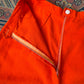 50s Orange Cotton Cigarette Pants / XS