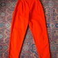 50s Orange Cotton Cigarette Pants / XS