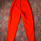 50s Orange Cotton Cigarette Pants / XS
