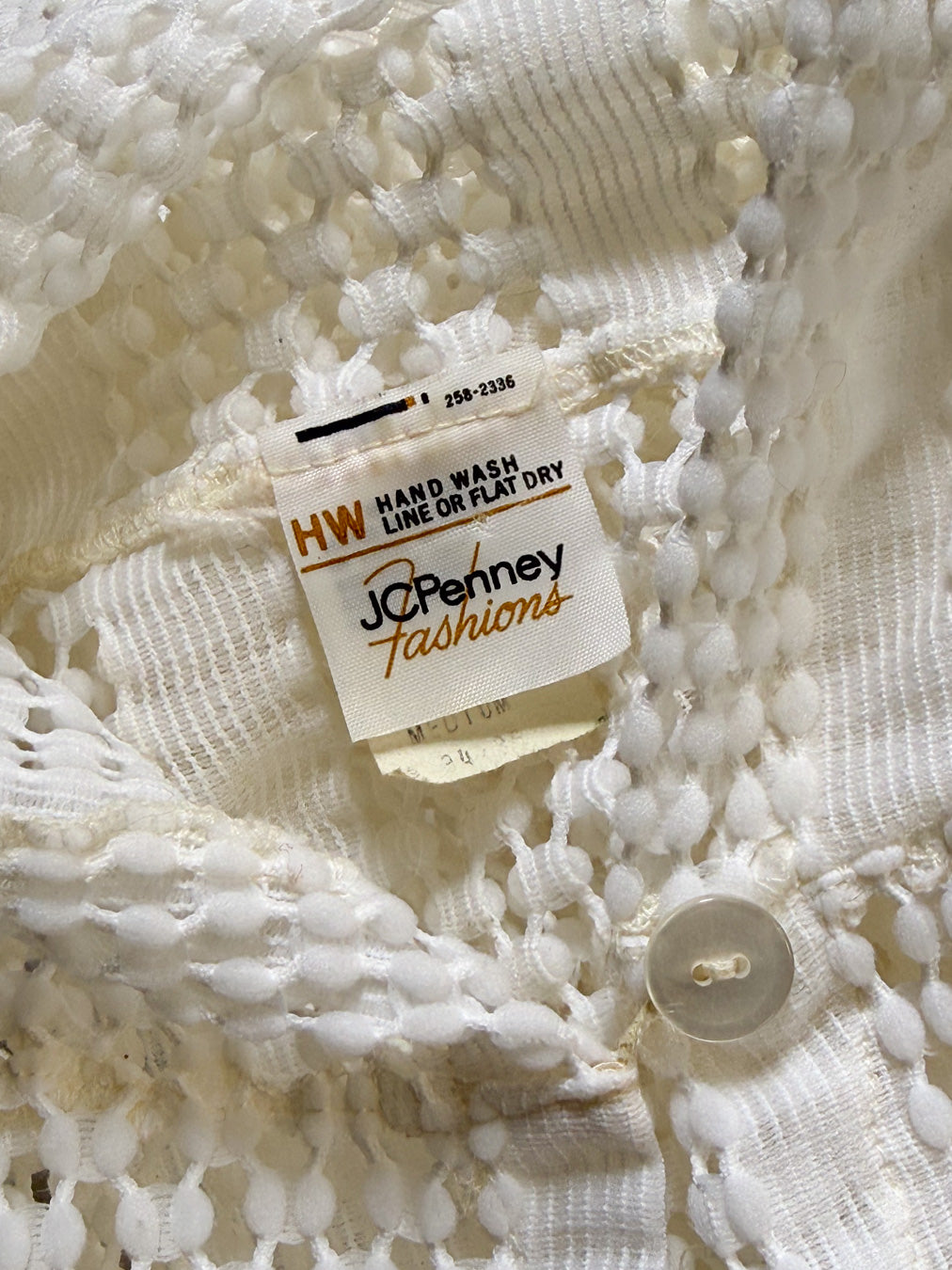 60s Hooded Swim Cover-up / S-M