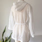 60s Hooded Swim Cover-up / S-M