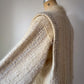 80s Ivory Handwoven Mohair Coat / S-L