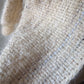 80s Ivory Handwoven Mohair Coat / S-L