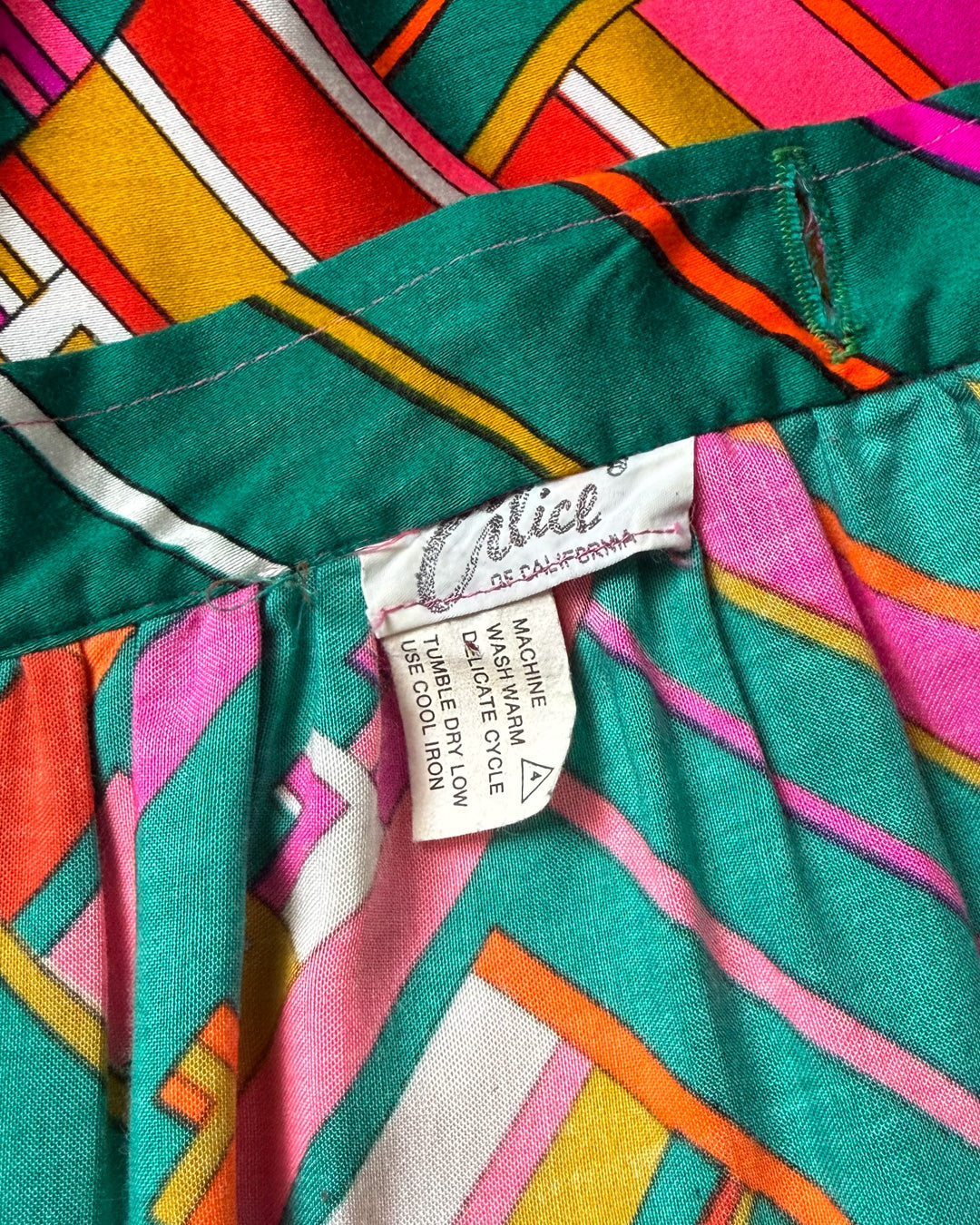 70s Alice Psychedelic Wrap Skirt / S-M