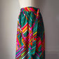 70s Alice Psychedelic Wrap Skirt / S-M