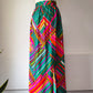 70s Alice Psychedelic Wrap Skirt / S-M