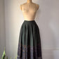 70s Cacharel Printed Wool Challis Skirt / S