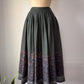 70s Cacharel Printed Wool Challis Skirt / S