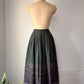 70s Cacharel Printed Wool Challis Skirt / S