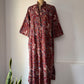 70s Catherine Ogust Printed Cotton Dress / M-XL