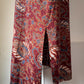 70s Catherine Ogust Printed Cotton Dress / M-XL