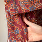 70s Catherine Ogust Printed Cotton Dress / M-XL