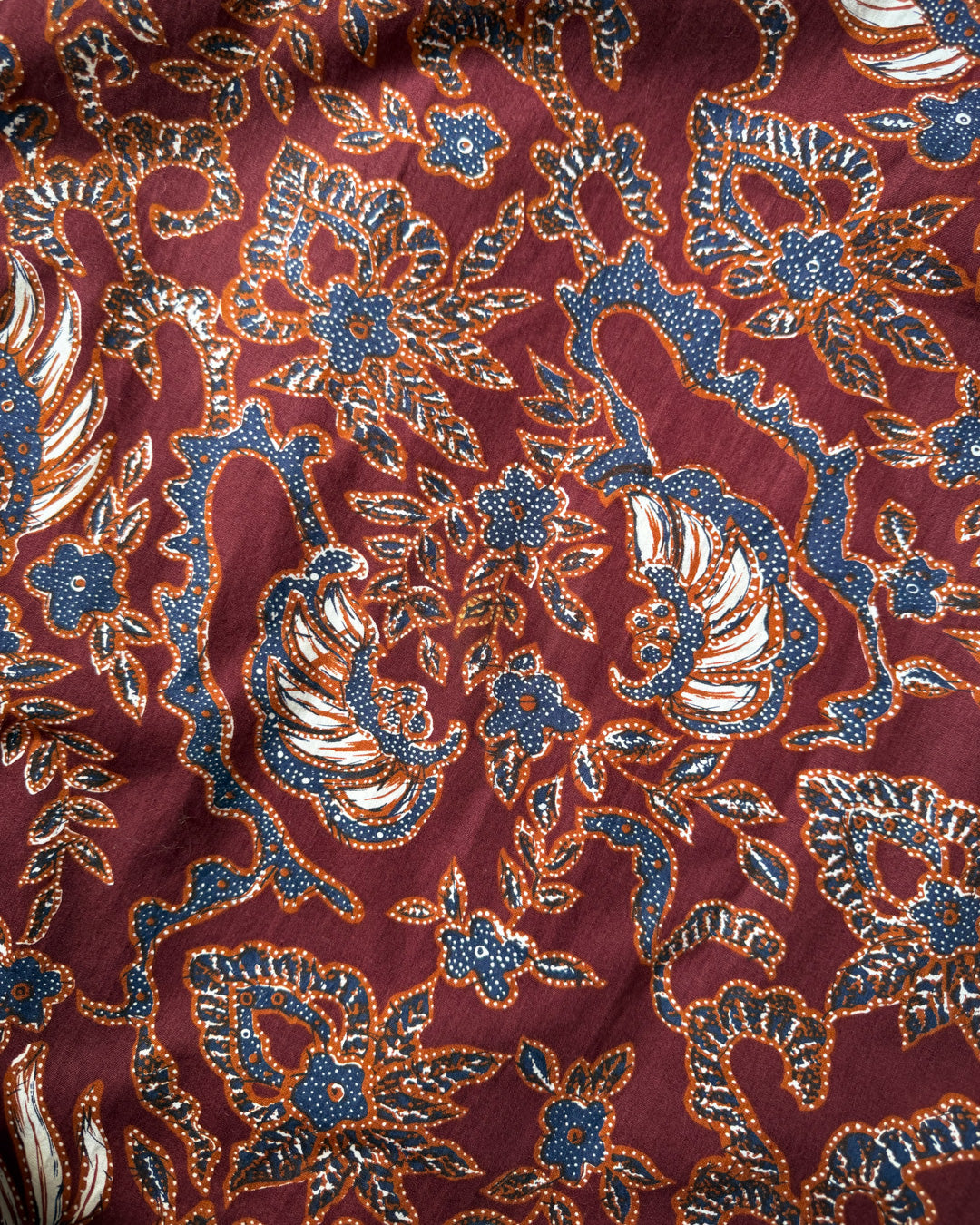 70s Catherine Ogust Printed Cotton Dress / M-XL
