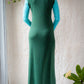 70s Pop Art Color Block Maxi Dress / M
