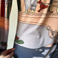 70s Novelty Egyptian Print Top / M