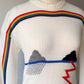 Rare 70s White Novelty Rainbow Sweater / S