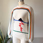 Rare 70s White Novelty Rainbow Sweater / S