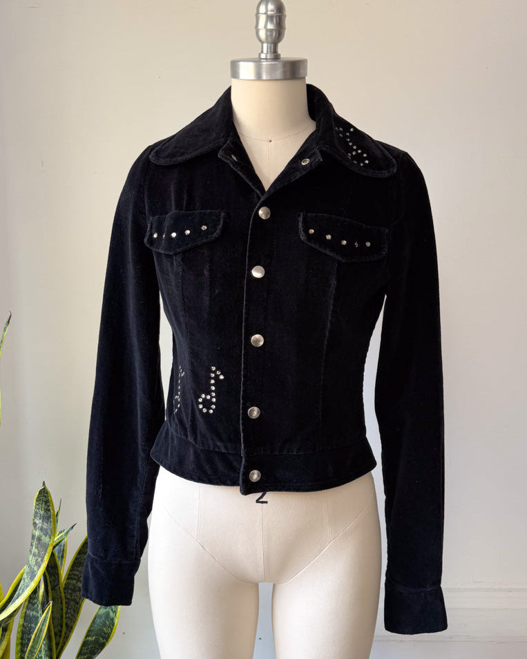 Rare 70s Happy Legs Music Note Jacket / S