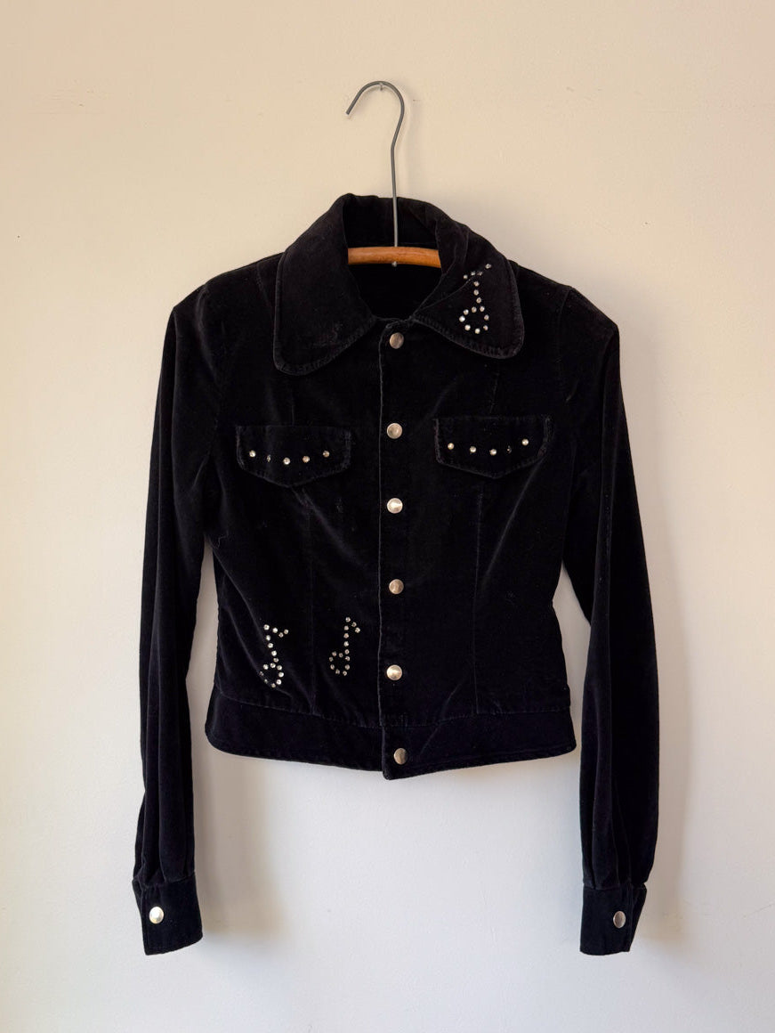 Rare 70s Happy Legs Music Note Jacket / S