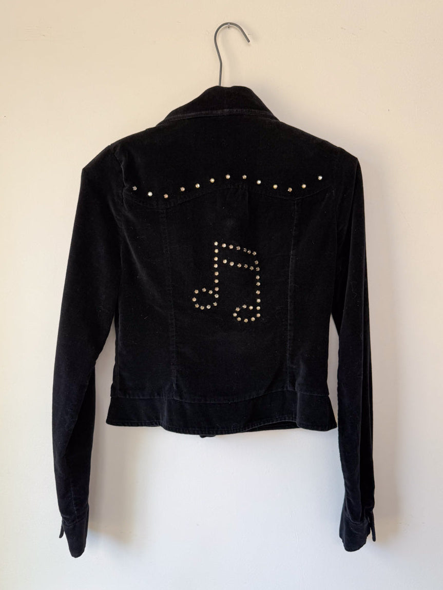 Rare 70s Happy Legs Music Note Jacket / S