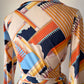 70s Novelty Pencils Pop Art Print Jersey Wrap Dress / M-L