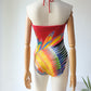 70s Italian Halter Swimsuit / S