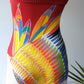 70s Italian Halter Swimsuit / S