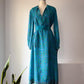 70s Treacy Lowe Novelty Print Animals Silk Dress / S-M
