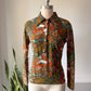 70s Unicorn in Captivity Novelty Print Shirt / M