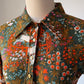 70s Unicorn in Captivity Novelty Print Shirt / M