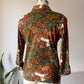 70s Unicorn in Captivity Novelty Print Shirt / M