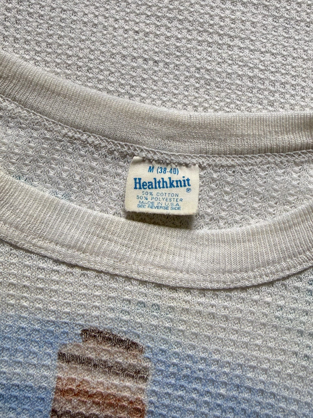 70s Air Brushed Thermal Top / S-M