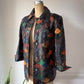 70s Fishscale Patchwork Leather Jacket / S-M