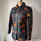70s Fishscale Patchwork Leather Jacket / S-M