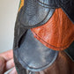 70s Fishscale Patchwork Leather Jacket / S-M