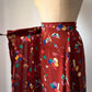 70s Novelty Balloon Print Midi Wrap Skirt / S-M