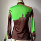 70s City Skyline Novelty Print Collared Disco Shirt / S