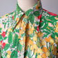 70s Botanical Fruit Shirt / M