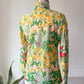 70s Botanical Fruit Shirt / M