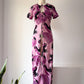 70s Novelty Nude Ladies Maxi Dress / XS-S