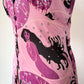 70s Novelty Nude Ladies Maxi Dress / XS-S