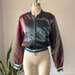 70s Faded Satin Bomber Jacket / M