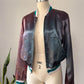 70s Faded Satin Bomber Jacket / M