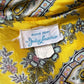 60s Printed Silk Dress Panel Jumpsuit / M