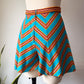 70s Chevron Flutter Shorts / S